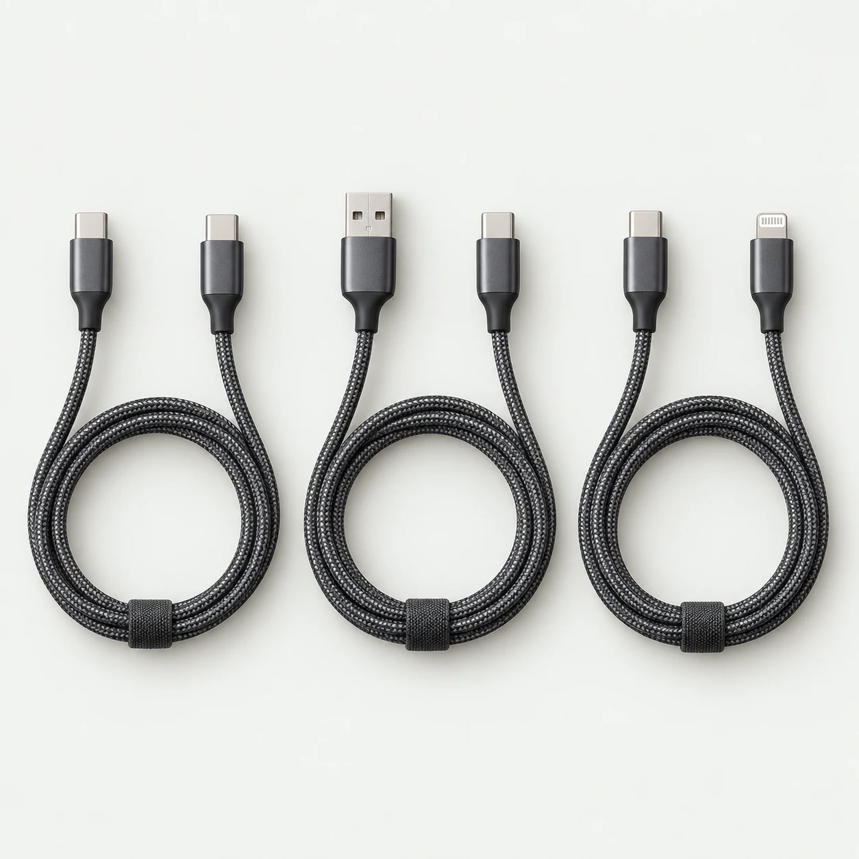 Three-cable travel kit